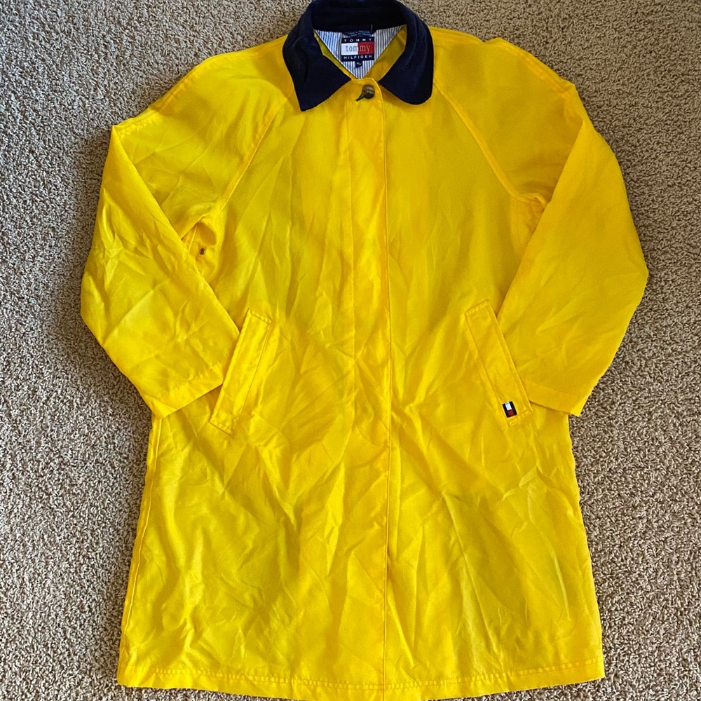Yellow Women’s Tommy Hilfiger Raincoat Sz M